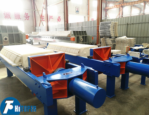 50m2 Industrial Filter Press for Oil Slurry Separation with Filter Cloths Volume of 748L