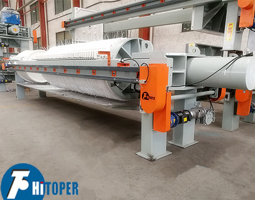 Automatic High Pressure Hydraulic Filter Press With 800mm PP Round Filter Plate