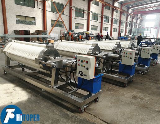 Round Plate Shape Cotton Cake Filter Press for Wine Water Filtration Use Renewable Fiber As Filter Medium