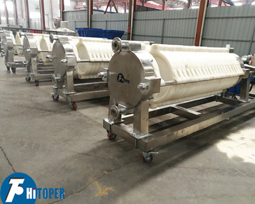 Round Plate Shape Cotton Cake Filter Press for Wine Water Filtration Use Renewable Fiber As Filter Medium