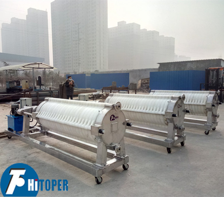 216L Volume Aluminum Alloy Plate Cotton Cake Filter Press With Regenerated Fiber Filter Media