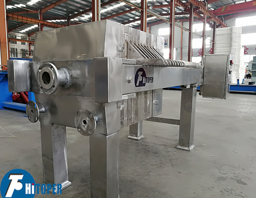450mm Plate Stainless Steel Filter Press for Food Grease Filtration Treatment