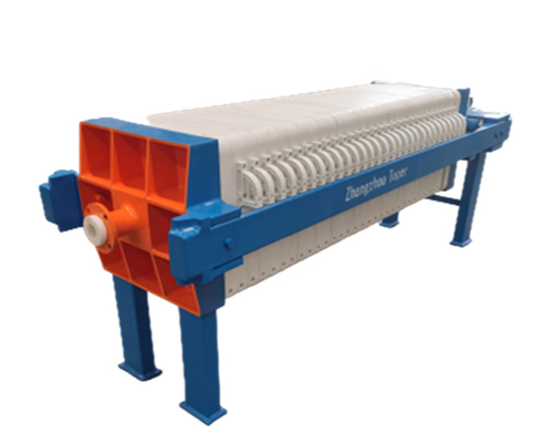 10m2 Manual Cake Discharge Chamber Filter Press Mineral Sludge Wastewater Processing