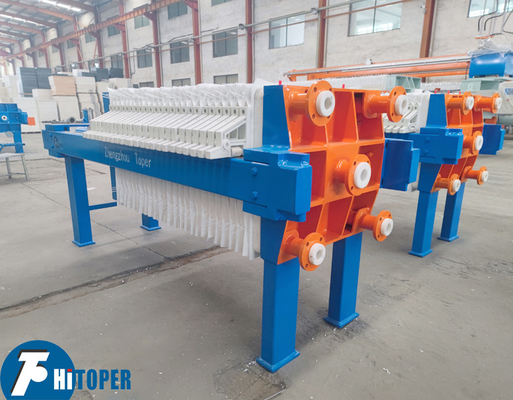 0.6Mpa Filtrating Pressure Chamber Filter Press Machine For Sludge Dewatering With 630mm PP Plate