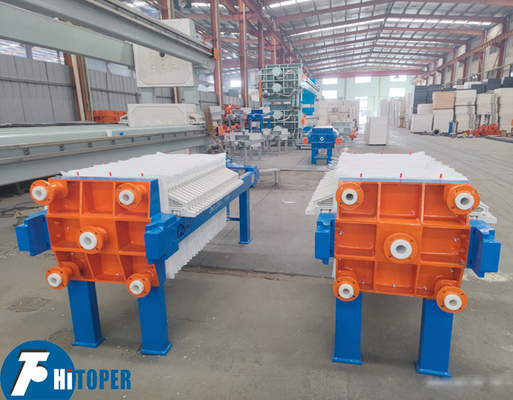 0.6Mpa Filtrating Pressure Chamber Filter Press Machine For Sludge Dewatering With 630mm PP Plate