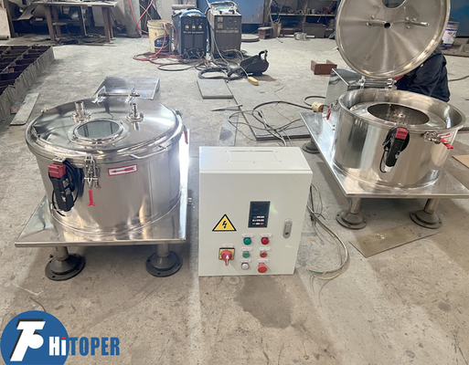 Small Pilot Use Stainless Steel Table Top Discharge Centrifuge Separator.5L Volume Drum Separator