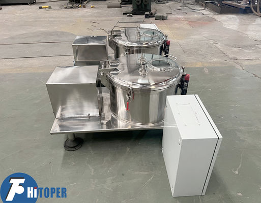 Platform Base Centrifuge Stainless Steel Table Top Separator with 20L Volume Drum and Flip Shell for Pilot Phase Material Processing