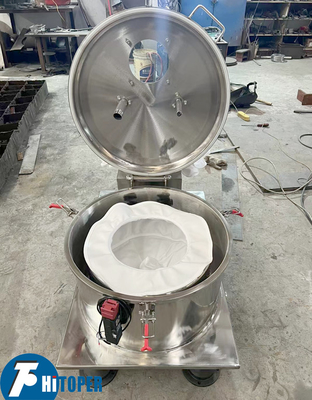 Small Pilot Use Stainless Steel Table Top Discharge Centrifuge Separator.5L Volume Drum Separator