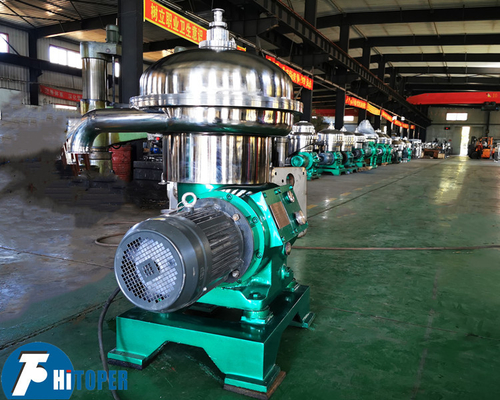 7056r/min high speed 2phase clarify and 3phase purification PLC control automatic stainless steel disc centrifuge