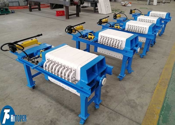 3m2 Small Mobile Manual Hydraulic Compress Chamber Filter Press