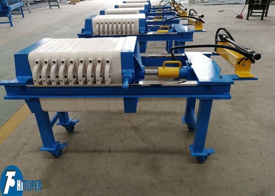 3m2 Small Mobile Manual Hydraulic Compress Chamber Filter Press