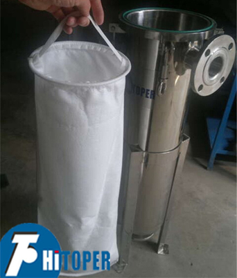 High Pressure Resistance Stainless Steel Single Bag Filter Housing With Metal Basket