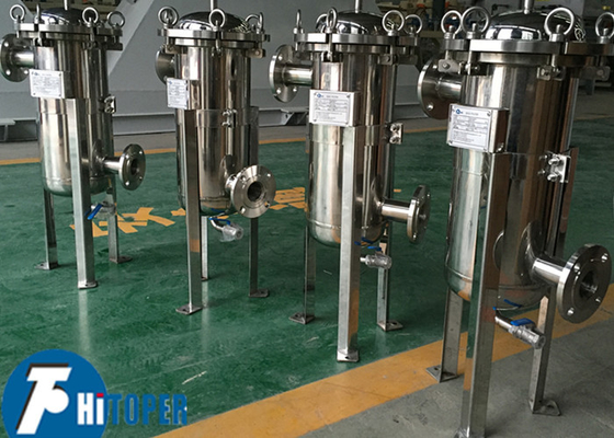 Manual Upper Discharge Bag Filter Vertical Structure Bag Filter Housing