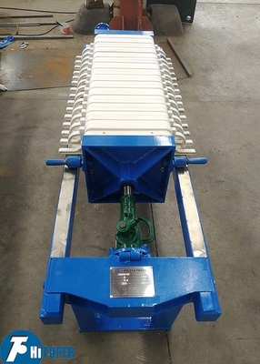 Small Manual Plate Frame Filter Press 46L Filter Chamber Volume For Pigment Wastewater