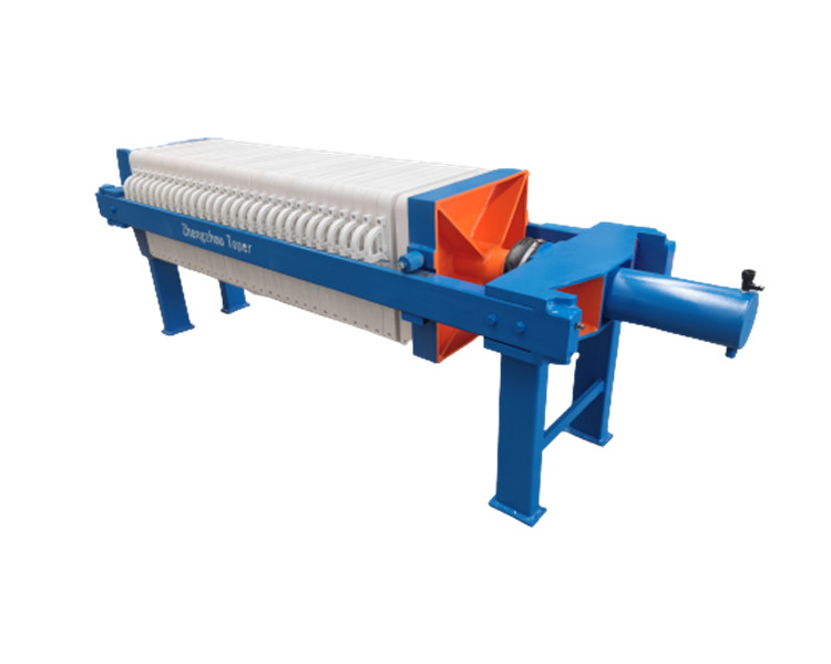10m2 Manual Cake Discharge Chamber Filter Press Mineral Sludge Wastewater Processing