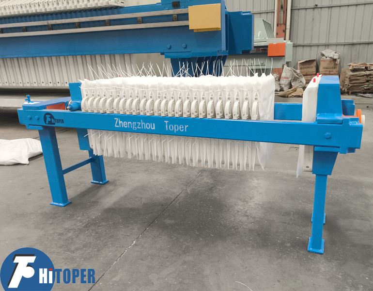 10m2 Industrial Juice Filter Press 1000 L/H Capacity With Hydraulic Closure And Open