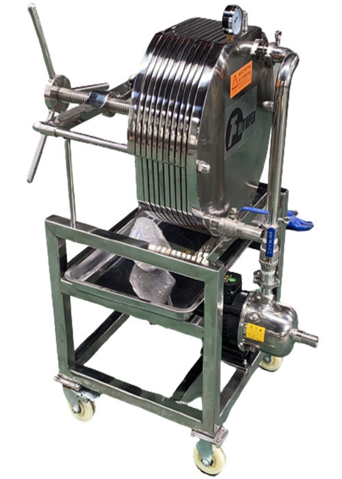 Stainless Steel Plate and Frame Filter Press for Fine and Semi-Fine Filtration Needs in Food and Chemical Industries