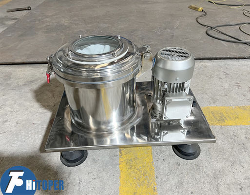 Centrifuge met platformbasis Vaste vloeistofseparator met topontlading en intermitterende werking voor centrifugefiltratie