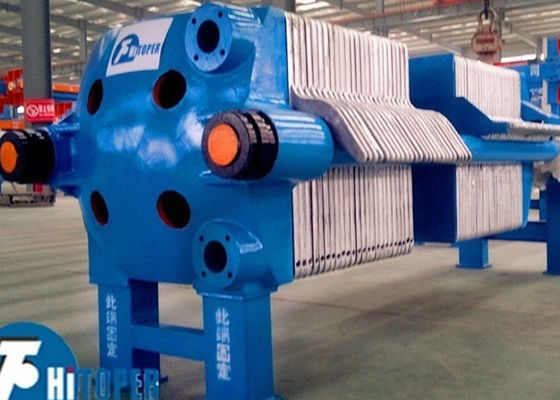 Gietijzeren filterpers met hydraulische en mechanische compressie voor effectieve filtratie in industriële toepassingen
